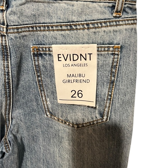 EVIDNT Malibu Medium Wash Distressed Girlfriend Jeans - Picture 5 of 6